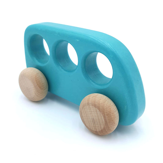 Wooden Bus - Blue
