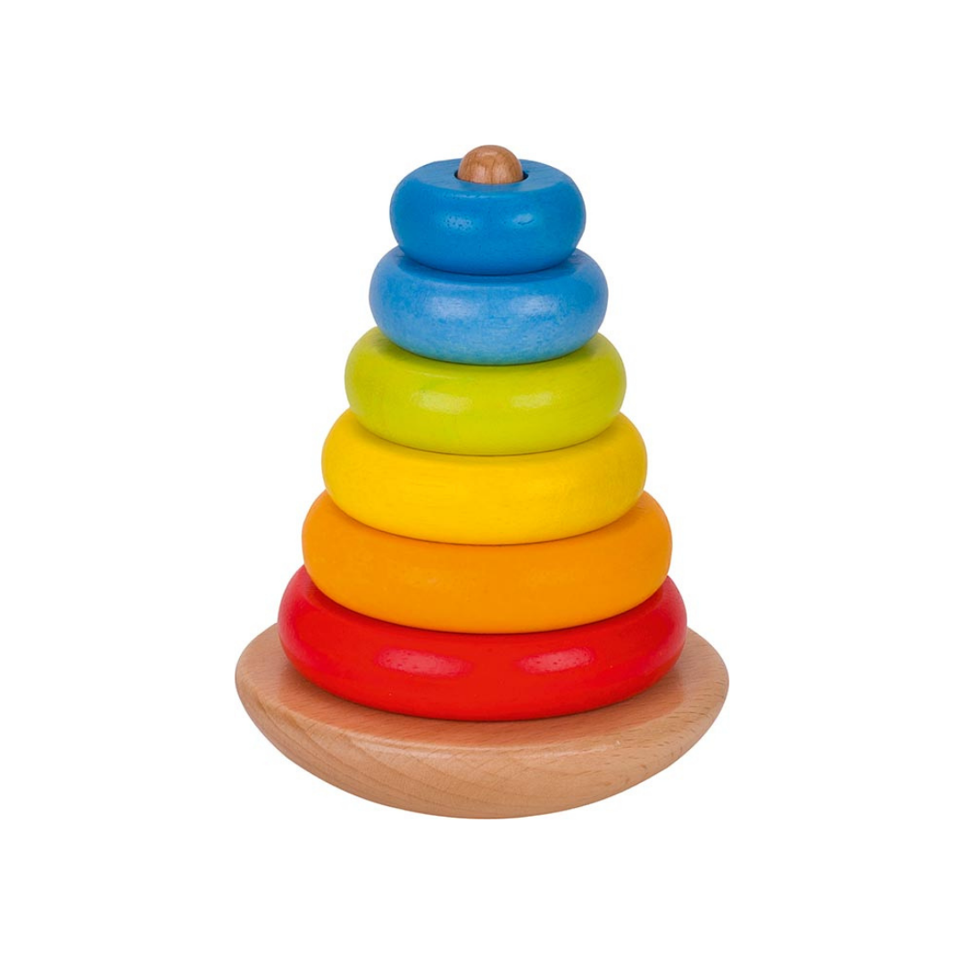 Wobbly Wooden Ring Stacker