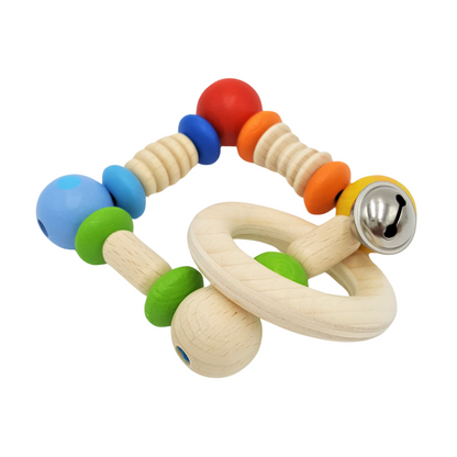 Square Wooden Rattle