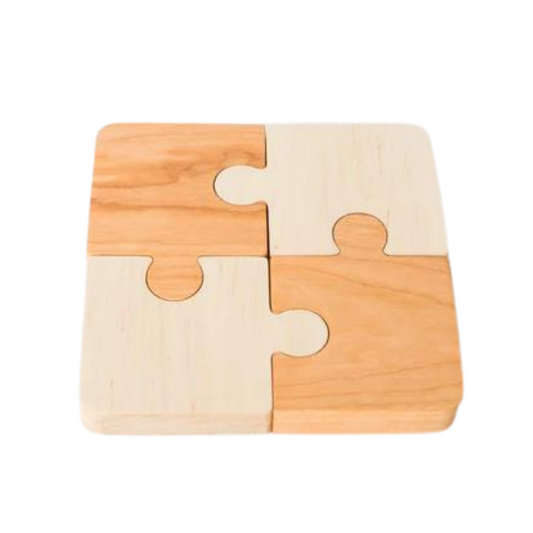 Montessori 4-Piece Natural Jigsaw Puzzle