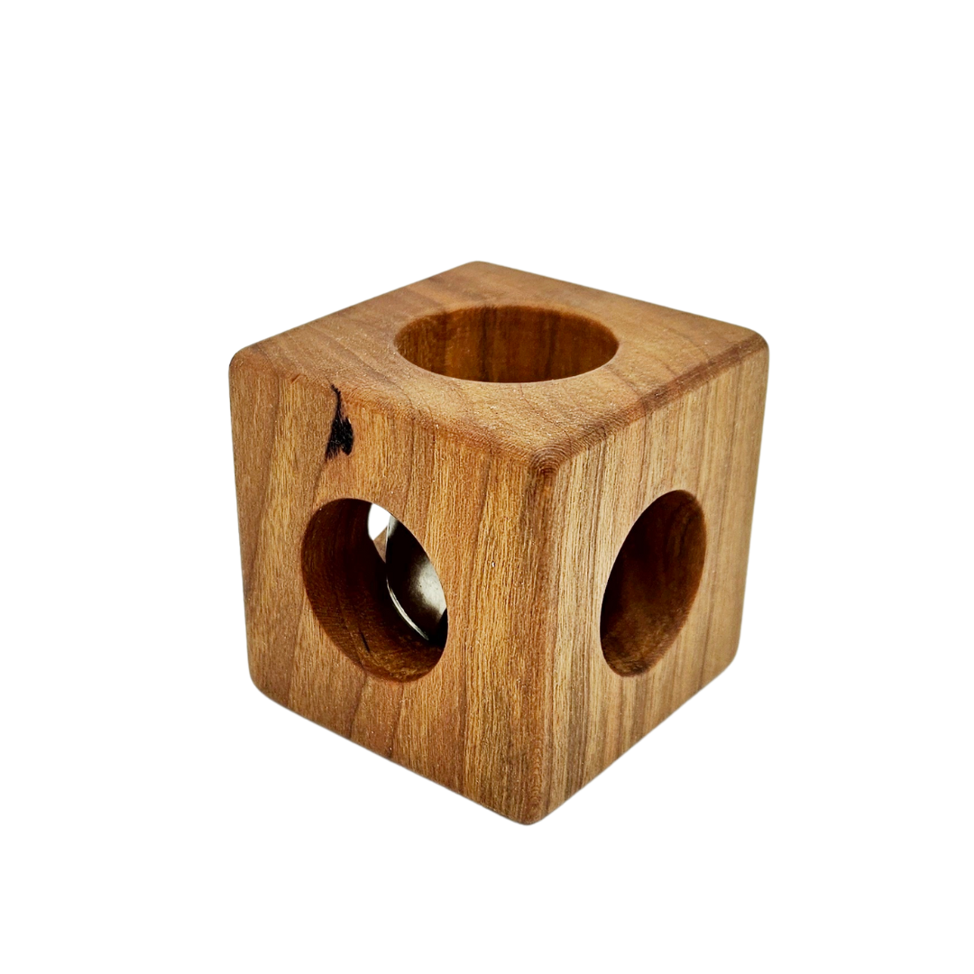 Wooden Cube Rattle