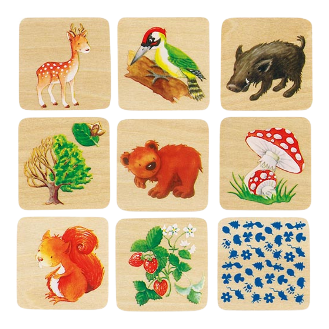 Woodland Creatures Matching Cards / Memory Game