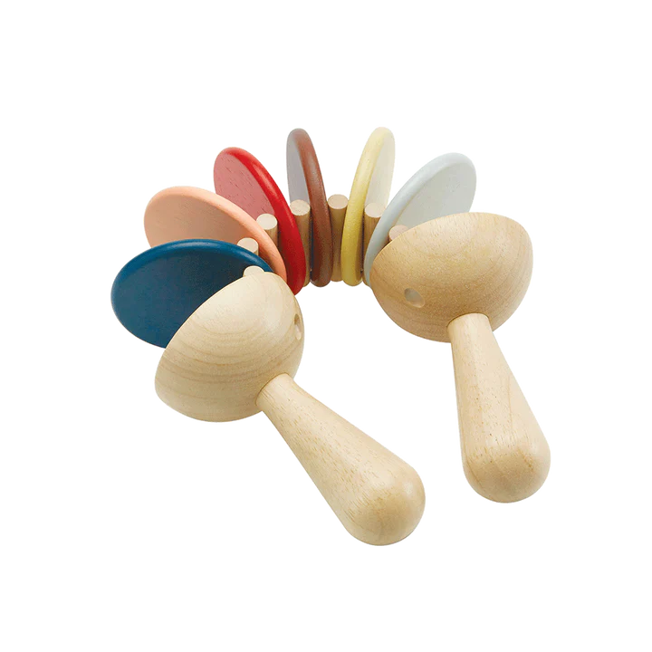 The colourful clatter rattle makes a fun click-clack sound when children roll the segments up and down.