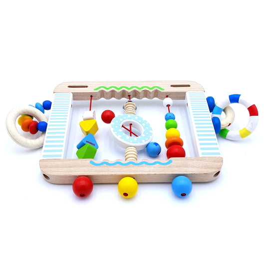 Wooden activity board. Made in Germany.